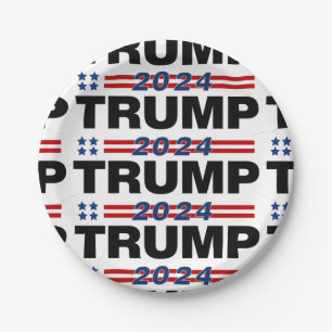 Trump 2024 paper plate