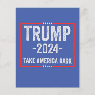 Trump 2024 Patriotic Republican Election President Flyer