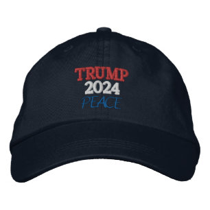 TRUMP 2024 PEACE Alternative Apparel Adjustable Embroidered Hat