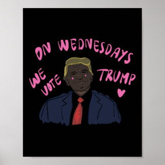 Trump 2024 Pink Cute Funny  Poster