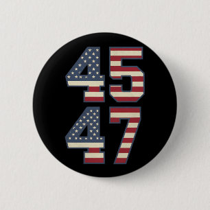 Trump 2024 President 45 47 America USA Vintage 6 Cm Round Badge