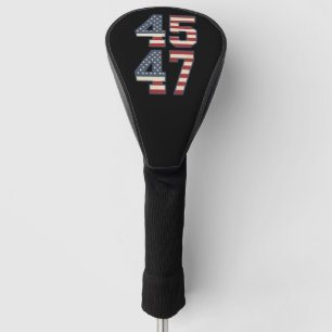 Trump 2024 President 45 47 America USA Vintage Golf Head Cover