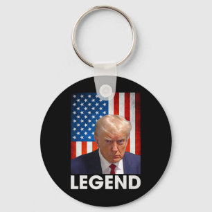 Trump 2024 President Legend American Flag  Key Ring