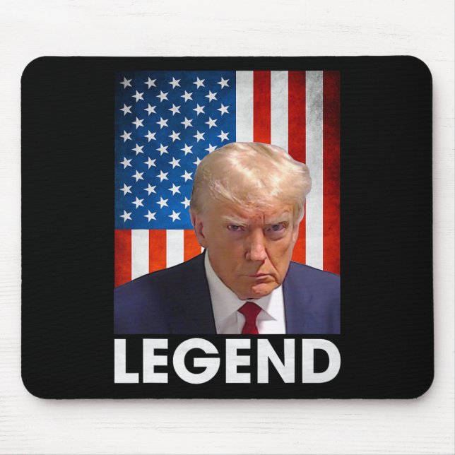 Trump 2024 President Legend American Flag  Mouse Mat (Front)