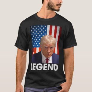 Trump 2024 President Legend American Flag  T-Shirt