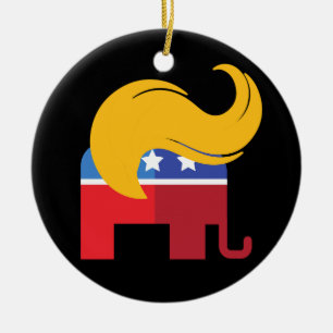Trump 2024 Presidential Election Ceramic Tree Decoration