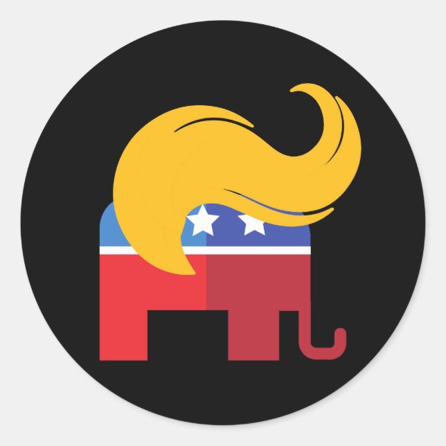 Trump 2024 Presidential Election  Classic Round Sticker (Front)