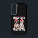 Trump 2024 Protect Our Pets Cat Dogs MAGA Samsung Galaxy Case<br><div class="desc">Trump 2024 Protect Our Pets Cat Dogs MAGA</div>