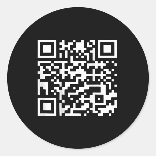 Trump 2024 Qr 4547 Tee Trump Dancing Code  Classic Round Sticker (Front)