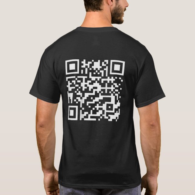Trump 2024 QR 45/47 Funny QR Trump Dancing  (back) T-Shirt (Back)