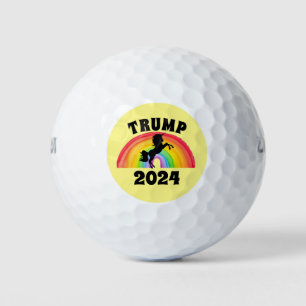 TRUMP 2024 RAINBOW UNICORN GOLF BALLS