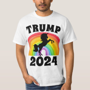 TRUMP 2024 RAINBOW UNICORN T-SHIRTS TEES