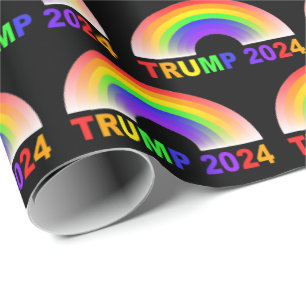 Trump 2024 Rainbow Wrapping Paper