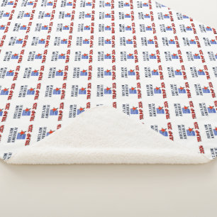 Trump 2024 Reclaim America Sherpa Blanket