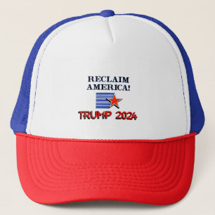Trump 2024 Reclaim America Trucker Hat