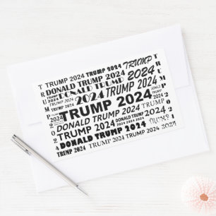 Trump 2024 rectangular sticker