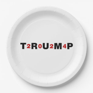 Trump 2024 Red Paper Plate