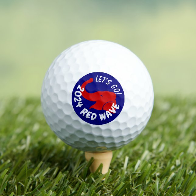TRUMP 2024 RED WAVE LET'S GO GOLF BALLS (Insitu Tee)