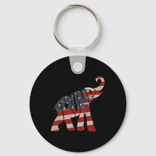 Trump 2024 Republican Elephant Trump Supporter  Key Ring