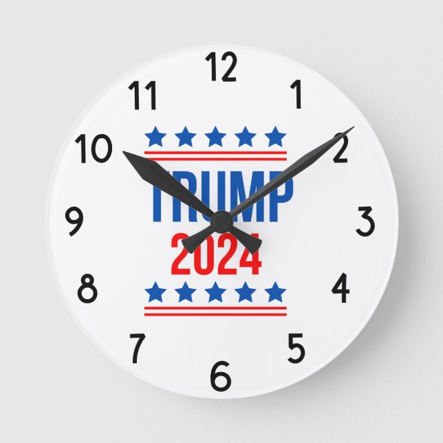 Trump 2024  round clock (Front)