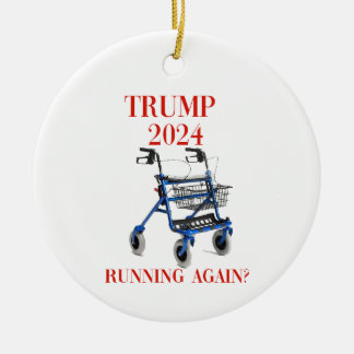 Trump 2024 Running Again?    Ceramic Tree Decoration