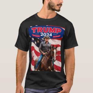 Trump 2024: Saddle Up for the Presidency T-Shirt