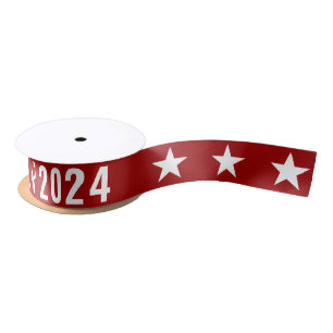 Trump 2024  satin ribbon