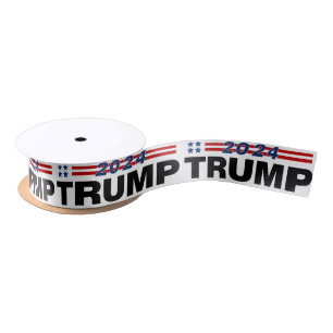 Trump 2024 satin ribbon