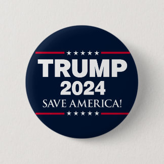 Trump 2024 Save America 6 Cm Round Badge