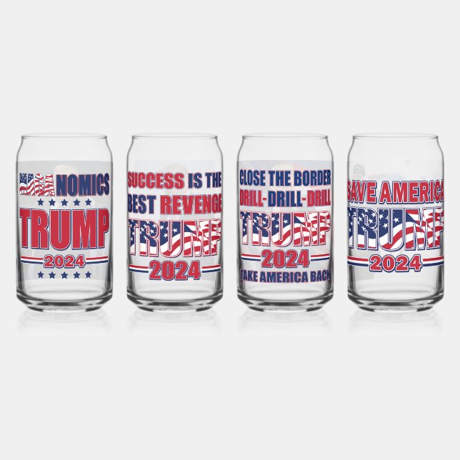 Trump 2024 Save America Can Glass (Front)