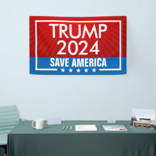 Trump 2024 Save America Flag Banner
