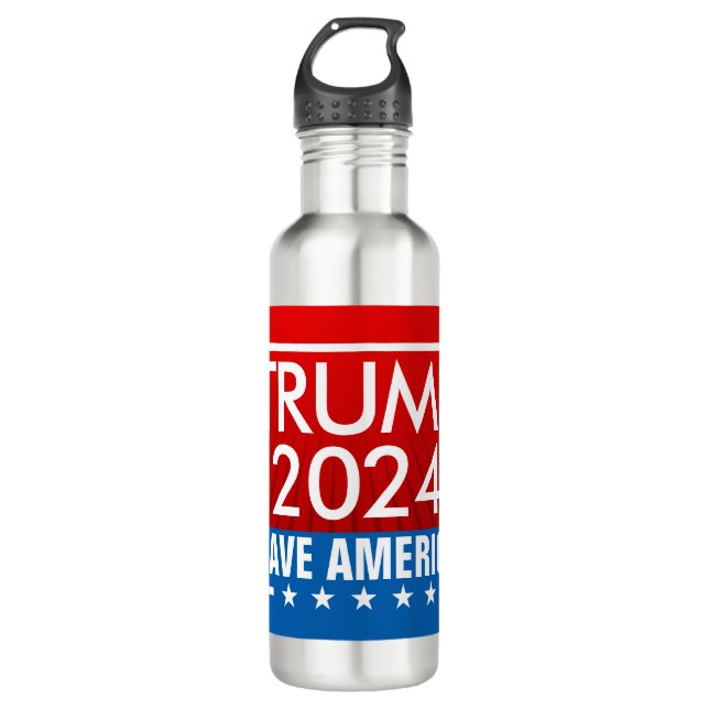 Trump 2024 Save America Graphic 710 Ml Water Bottle (Front)