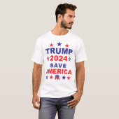 TRUMP 2024 SAVE AMERICA T-Shirt (Front Full)