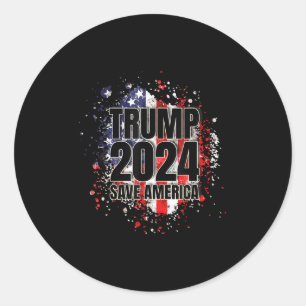 Trump, 2024 Save America Trump, 2024  Classic Round Sticker