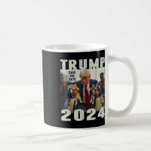 Trump 2024 Save The Cats Saying Debate  Coffee Mug