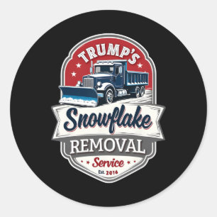 Trump 2024 Snowflake Removal Service - Political S Classic Round Sticker
