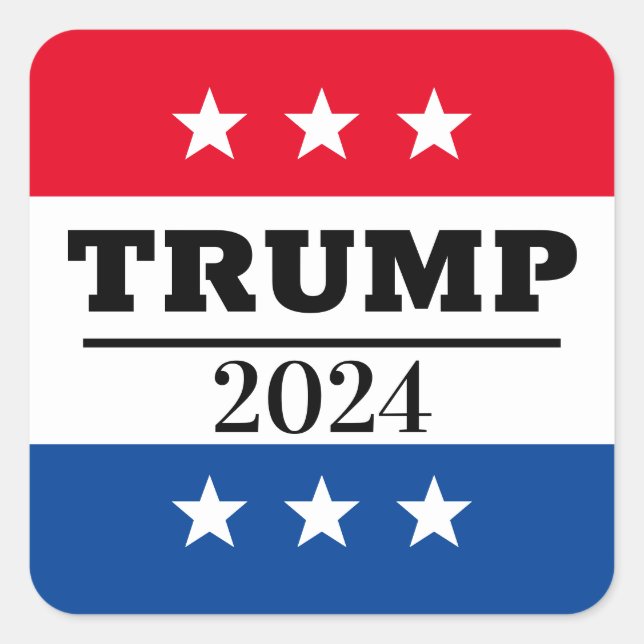 TRUMP 2024 SQUARE STICKER (Front)