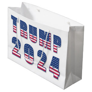 Trump 2024 Stars and Stripes Large Gift Bag