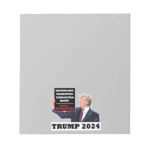 Trump 2024 Still Standing President Election USA  Notepad