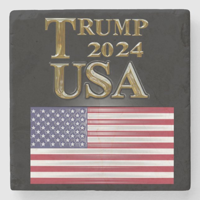 TRUMP 2024 STONE COASTER (Front)
