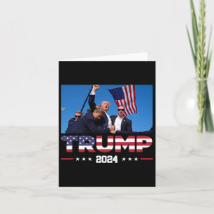Trump 2024 Survived Shot At Election Rally Card