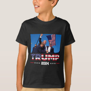 Trump 2024 Survived Shot At Election Rally T-Shirt