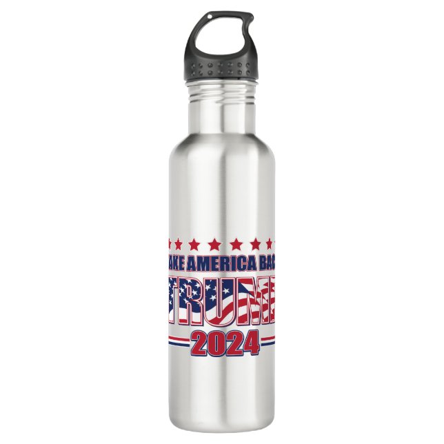 TRUMP-2024 Take America Back 710 Ml Water Bottle (Front)