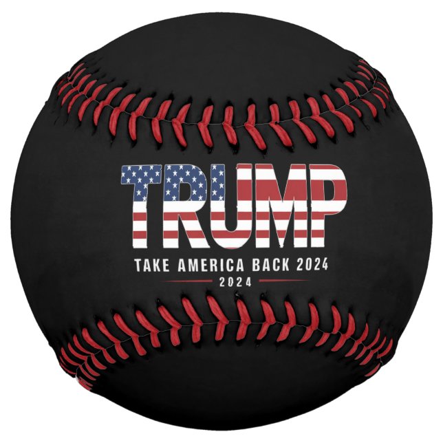 Trump 2024 Take America Back American 2024 Gifts Softball (Front)
