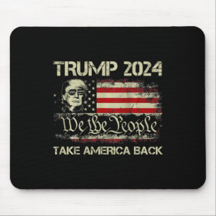 Trump 2024 Take America Back American Flag (on Bac Mouse Mat