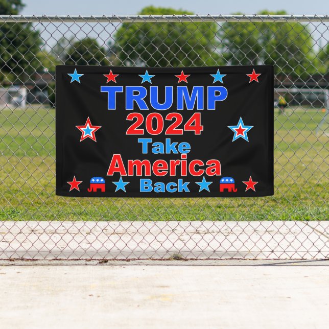 TRUMP 2024 Take America Back Banner (Insitu)