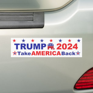 TRUMP 2024 Take America Back Bumper Sticker