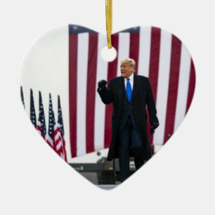 Trump 2024 Take America Back Ceramic Tree Decoration