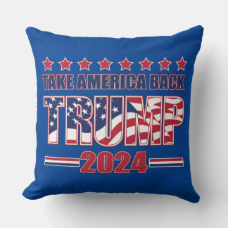 Trump 2024 Take America Back Cushion