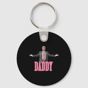 Trump 2024 Take America Back Daddy's Home Trump Pi Key Ring